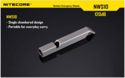 large WHISTLE NITECORE ALUMINIUM WS10 BALIDIVESHOP 6